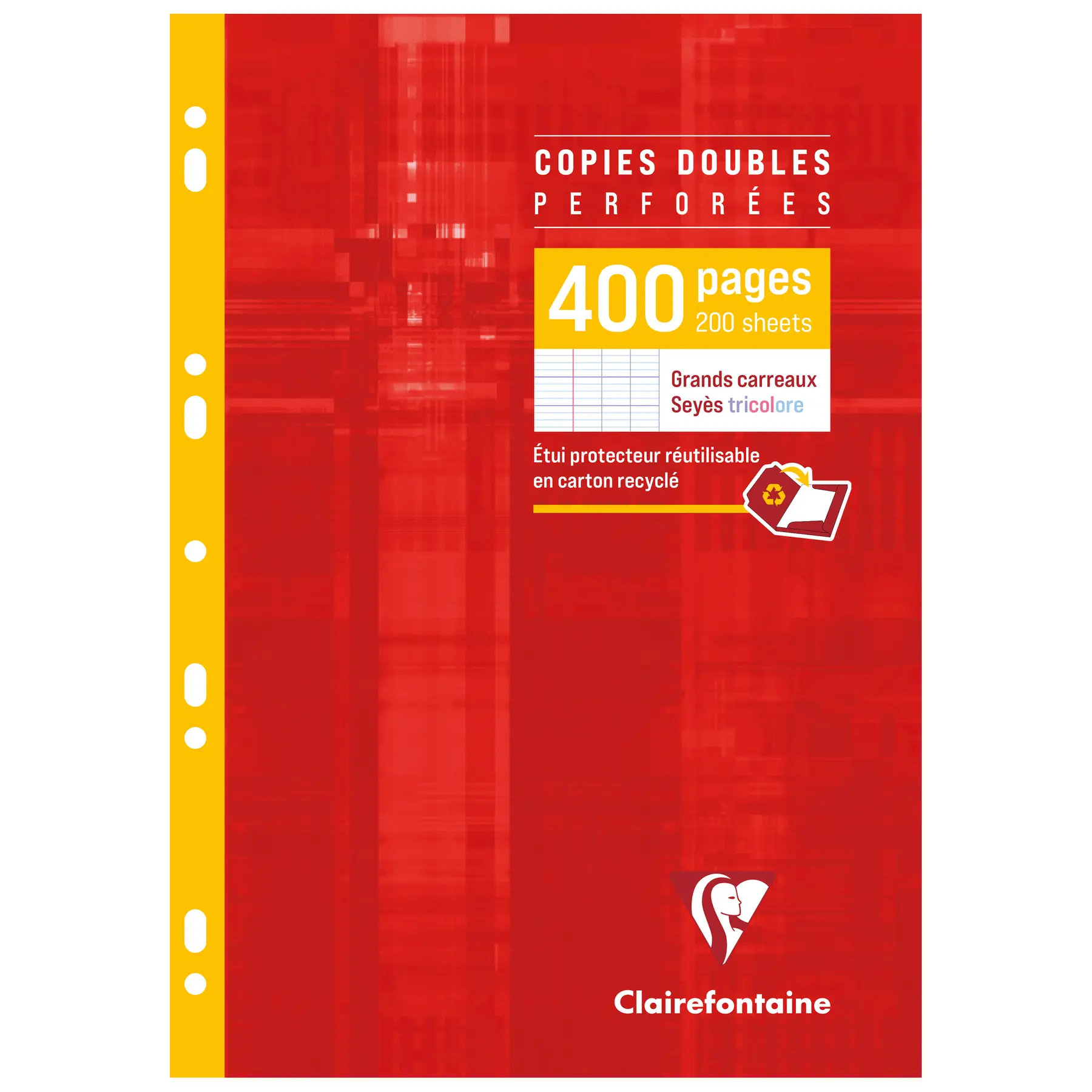 Copies doubles perforées séyès 400 pages Clairefontaine