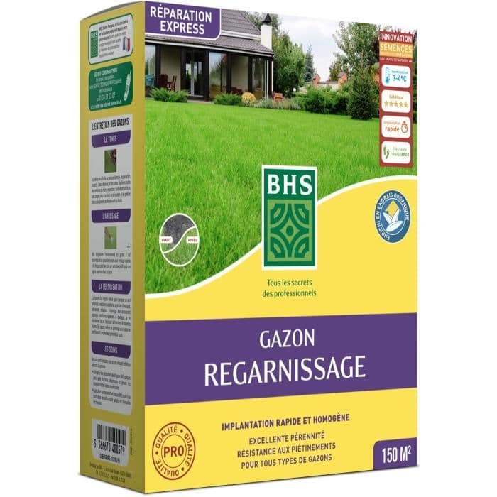 Semence de Gazon - BHS - Gazon Regarnissage 3kg